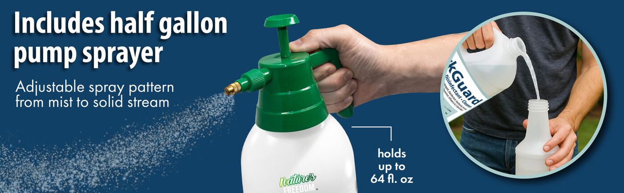 The half-gallon pump sprayer with adjustable mist-to-stream nozzle