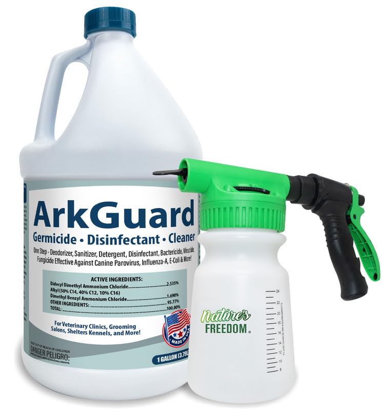 ArkGuard Kennel Disinfectant Gallon with Hose End Sprayer