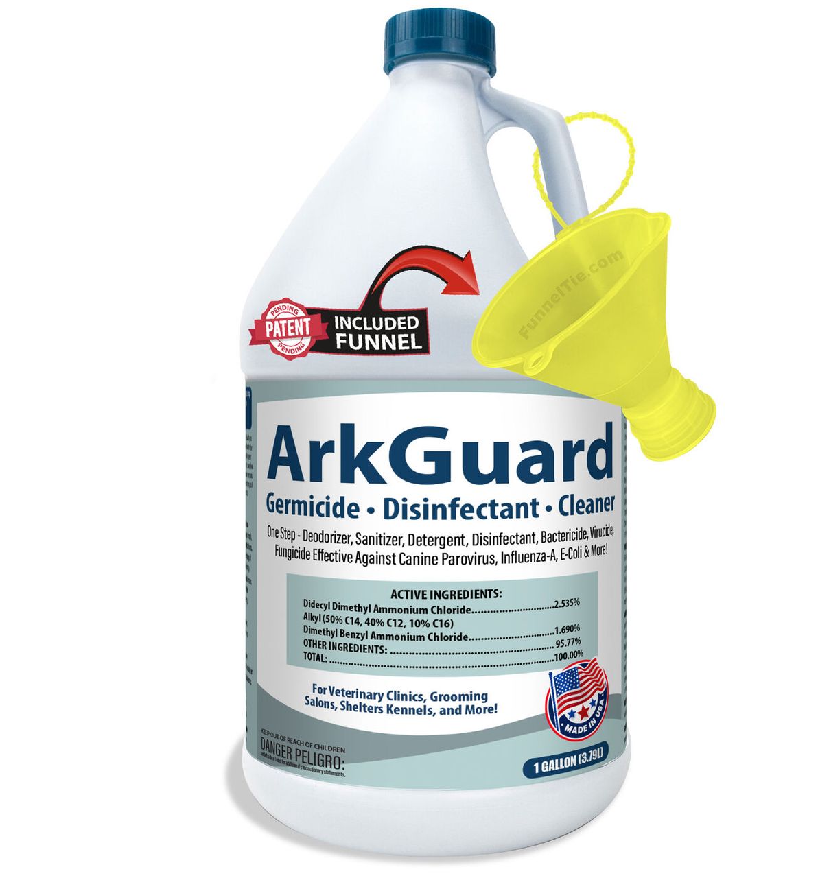 ArkGuard Gallon + Threaded Transfer Funnel