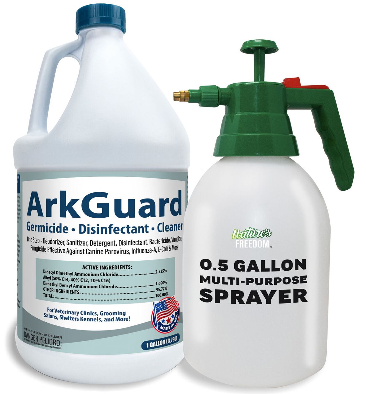 ArkGuard Gallon + Half-Gallon Pump Sprayer