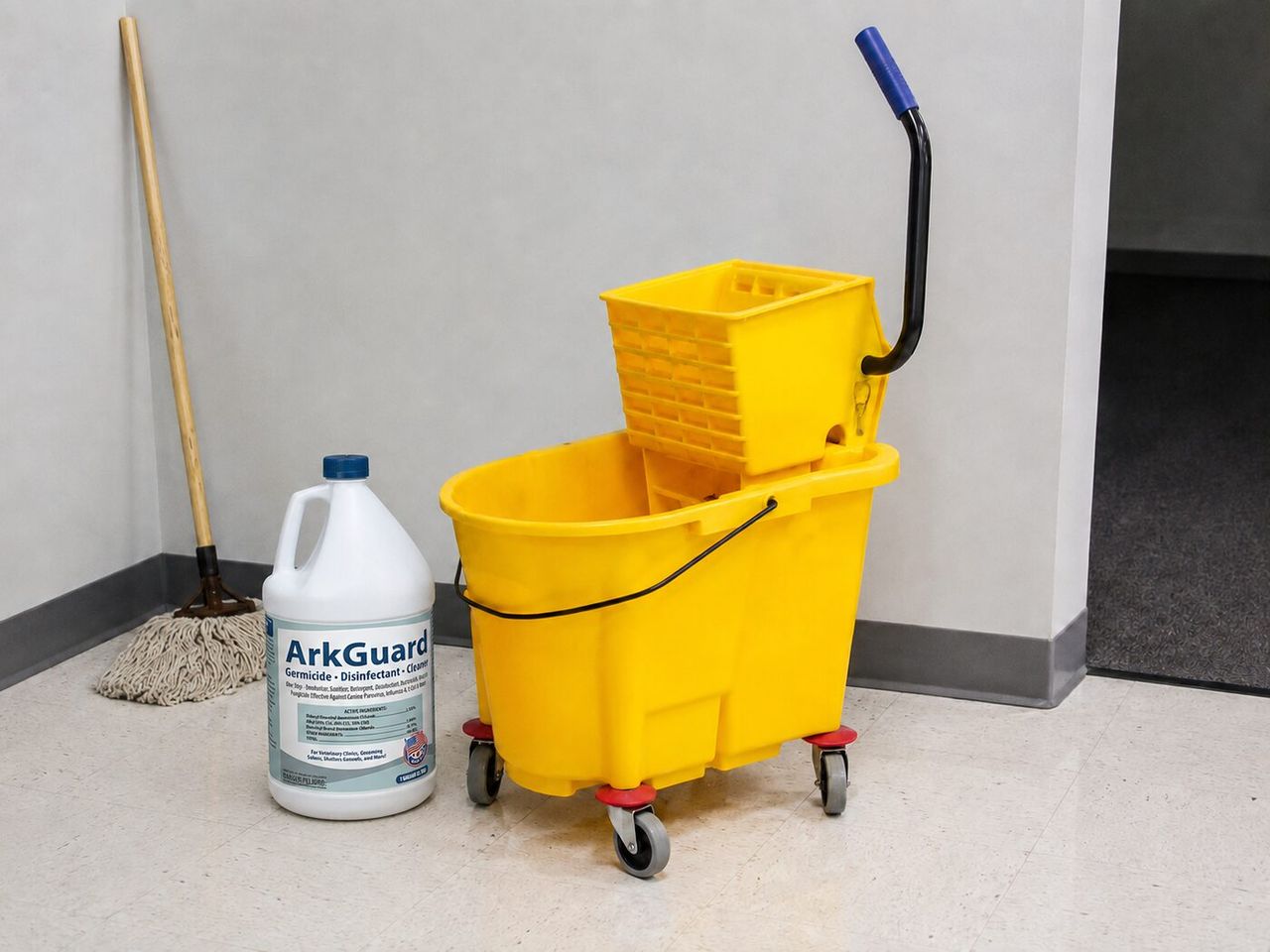 Mopping With ArkGuard: Floors, Kennels & the No-Rinse Question